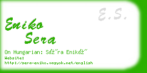 eniko sera business card